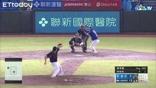 還是要林柏佑！一上場連抓兩個出局數，助Lamigo點燈成功 | 06_22 富邦 vs Lamigo 九局上