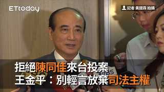 拒絕陳同佳來台投案　王金平：別輕言放棄司法主權