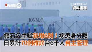 鑽石公主號新增6例！病患身分曝 日累計70例確診台6千人自主管理
