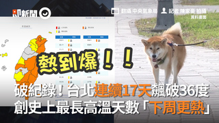 破紀錄！台北連續17天飆破36度　創史上最長高溫天數「下周更熱」