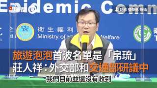 旅遊泡泡首波名單是「帛琉」　莊人祥：外交部和交通部研議中