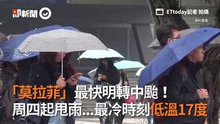 「莫拉菲」最快明轉中颱！　周四起甩雨...最冷時刻低溫17度