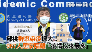 部桃群聚染疫擴大！　967人居家隔離「疫情以來最多」