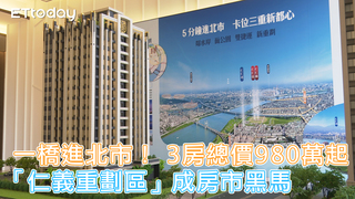 房市黑馬在這裡！一橋進北市 「仁義重劃區」 3房總價980萬起