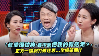 「真愛很怕狗，要不要把我的狗送走？」　正方一論點打破迷思...全場笑翻！！