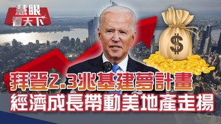 拜登新政"美國就業計畫"全球矚目 2.3兆大餅誰能搶到商機?! 大陸投資平台分析 美經濟成長跟基建無關 AJP計劃讓地產水資源先賺到錢?! ｜20210501慧眼看天下第145集 黃寶慧主持｜國際關鍵-EP145精華
