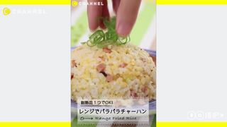 麻油是好吃關鍵！用微波爐做鬆鬆又香香的炒飯