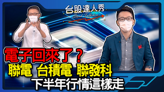 電子回來了？聯電 台積電 聯發科下半年行情這樣走│台股達人秀│游庭皓 蕭又銘