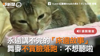 永遠講不完的「床邊故事」　舞麥不賞臉落跑：不想聽啦