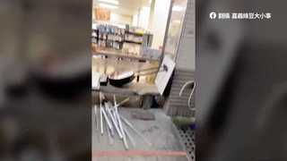 花蓮6.6強震台東店家被震翻