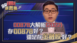 00878大解析(2022) 存00878好？還是存金融股好？│GMoney 理財選哲題│謝孟哲