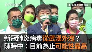 新冠肺炎病毒從武漢外洩？　陳時中：目前為止可能性最高