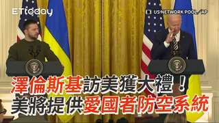 澤倫斯基訪美獲大禮！　美將提供愛國者防空系統