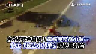 台9線死亡車禍！駕駛停路邊小解…騎士「撞上小貨車」頭臉重創亡