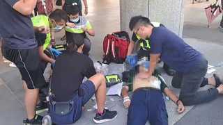 瑞芳男廣場集結要出遊　突昏厥倒地無心跳
