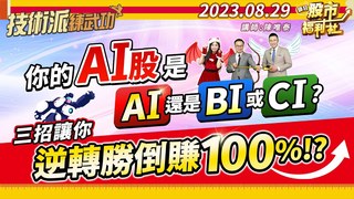 瘋狂股市福利社-你的AI股是AI 還是BI或CI?三招讓你逆轉勝倒賺100%!?
