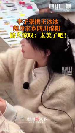 李子柒與央視美女主播王冰冰同框