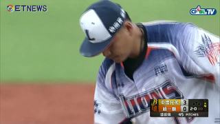 07/15 兄弟 vs 統一 四局上，潘威倫再度投出三上三下