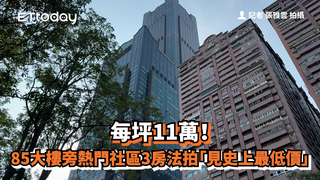 每坪11萬！　85大樓旁熱門社區3房法拍「見史上最低價」