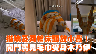 搭埃及河輪床頭放小費！　開門驚見毛巾變身木乃伊