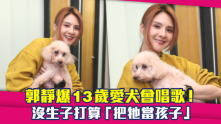 郭靜爆13歲愛犬會唱歌！　沒生子打算「把牠當孩子」