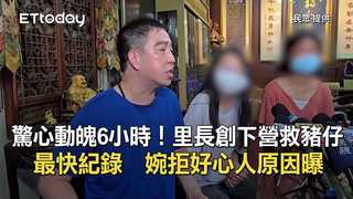 驚心動魄6小時！里長創下營救豬仔最快紀錄　婉拒好心人原因曝
