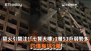 惡火引關注！「七賢大樓」1層53戶弱勢多　均價每坪9萬