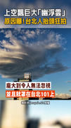 【超壯觀】台北天空驚現「幽浮雲」民眾狂拍　原因曝光！