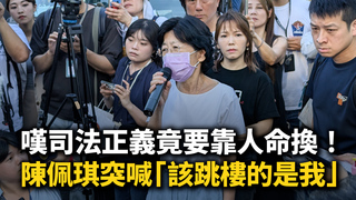 嘆司法正義竟要靠人命換！　陳佩琪突喊「該跳的是我」