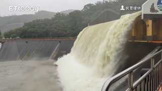 丹娜絲帶來大豪雨 屏東牡丹水庫蓄水量達87%「調解性排水」