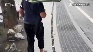 疑暴雨地基淘空！台中太平赤崁頂觀景平台驚現15公尺裂縫