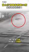 【雨天水漂驚魂】賓士打滑暴衝側翻90度！ 整排路樹倒光光