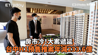 房市冷！大案遞延　台中H1預售推案年減233.6億