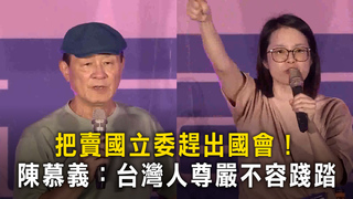 把賣國立委趕出國會！　陳慕義：台灣人尊嚴不容踐踏