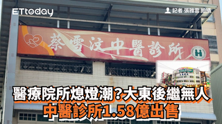 醫療院所熄燈潮？大東後繼無人　中醫診所1.58億出售