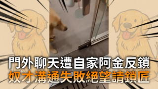 門外聊天遭自家阿金反鎖　奴才溝通失敗絕望請鎖匠