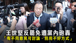 王世堅反罷免遭黨內砲轟　「有不同意見可討論，別用不好方式」