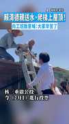 【第七度視察】賴清德親送水、爬梯上屋頂！　向工班致意喊：大家辛苦了