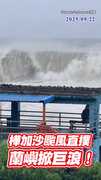 【樺加沙颱風直撲】蘭嶼掀巨浪！涼亭被海水淹沒