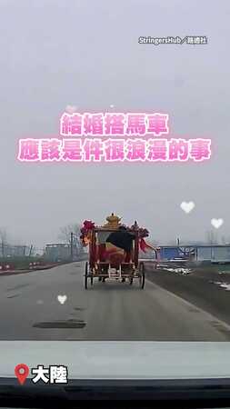【物理翻車】結婚搭馬車竟遇失控！　整車衝進田裡路人全看傻
