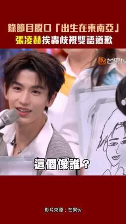 錄節目脫口「出生在東南亞」　張凌赫轟歧視雙語道歉