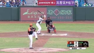 08/27 統一 vs Lamigo 賽後，潘威倫主投7局投出5K的成績