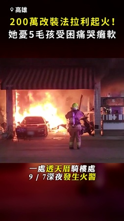 【剛砸200萬改裝】「東洋法拉利」燒成廢鐵！ 她憂5毛孩受困痛哭癱軟