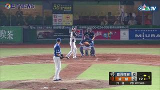09/08 富邦 vs 統一 五局下，高志綱策動盜壘成功，統一攻佔得點圈