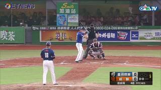 09/10 富邦 vs 統一 三局上，嘟嘟潘威倫讓統一獅三上三下