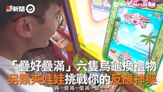 「疊好疊滿」六隻烏龜換禮物　另類夾娃娃挑戰你的反應神經