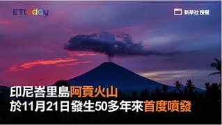 圖片說故事：峇里島火山持續噴發