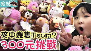 妞妞TV-300元能夾到幾隻Tsum Tsum?