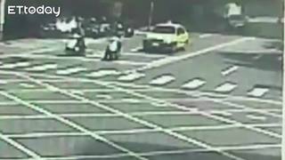 吸2顆笑氣球還開車「笑駕」　男撞巴士進警局稱：治失眠