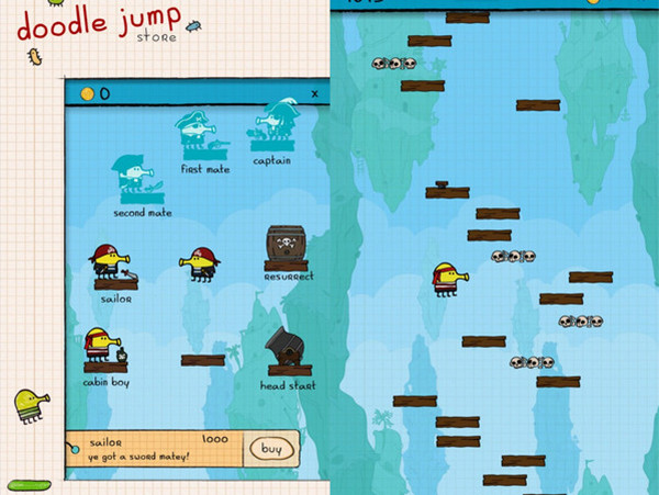 DoodleJump, 小錄